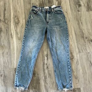 Abercrombie “the mom” high rise curve love size 27